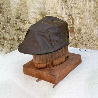 Real Genuine Leather Ivy Cap Distressed Leather Gatsby Newsboy Brown Flat Cap/ Hat