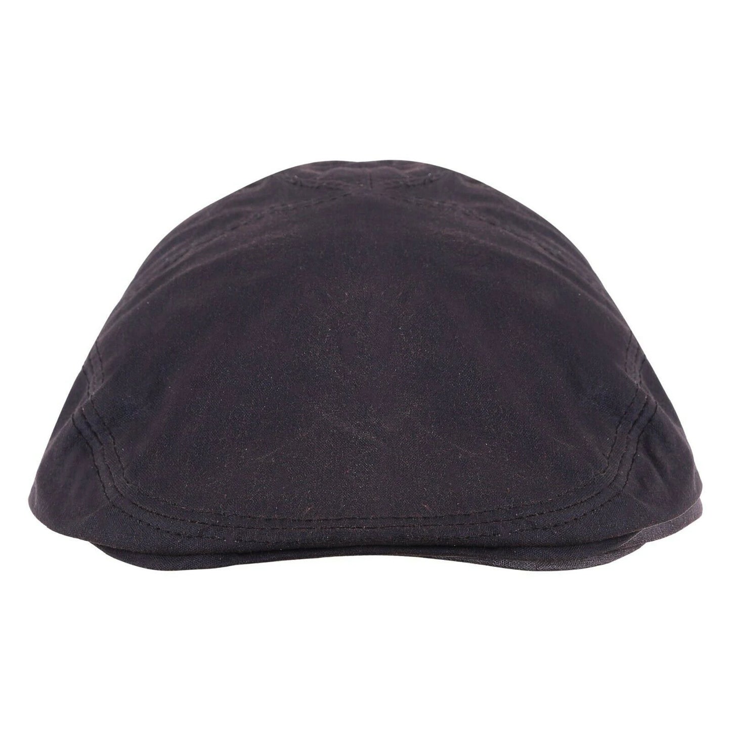 Men's Flat Cotton Wax Peaky Newsboy Cabbie Cap Brown