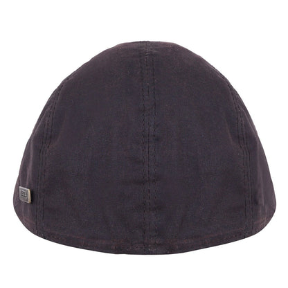 Men's Flat Cotton Wax Peaky Newsboy Cabbie Cap Brown