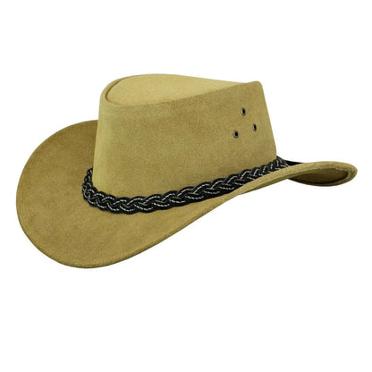 Aussie Genuine Suede Leather Bush Outback Cowboy Cowgirl hats All Colours and Sizes