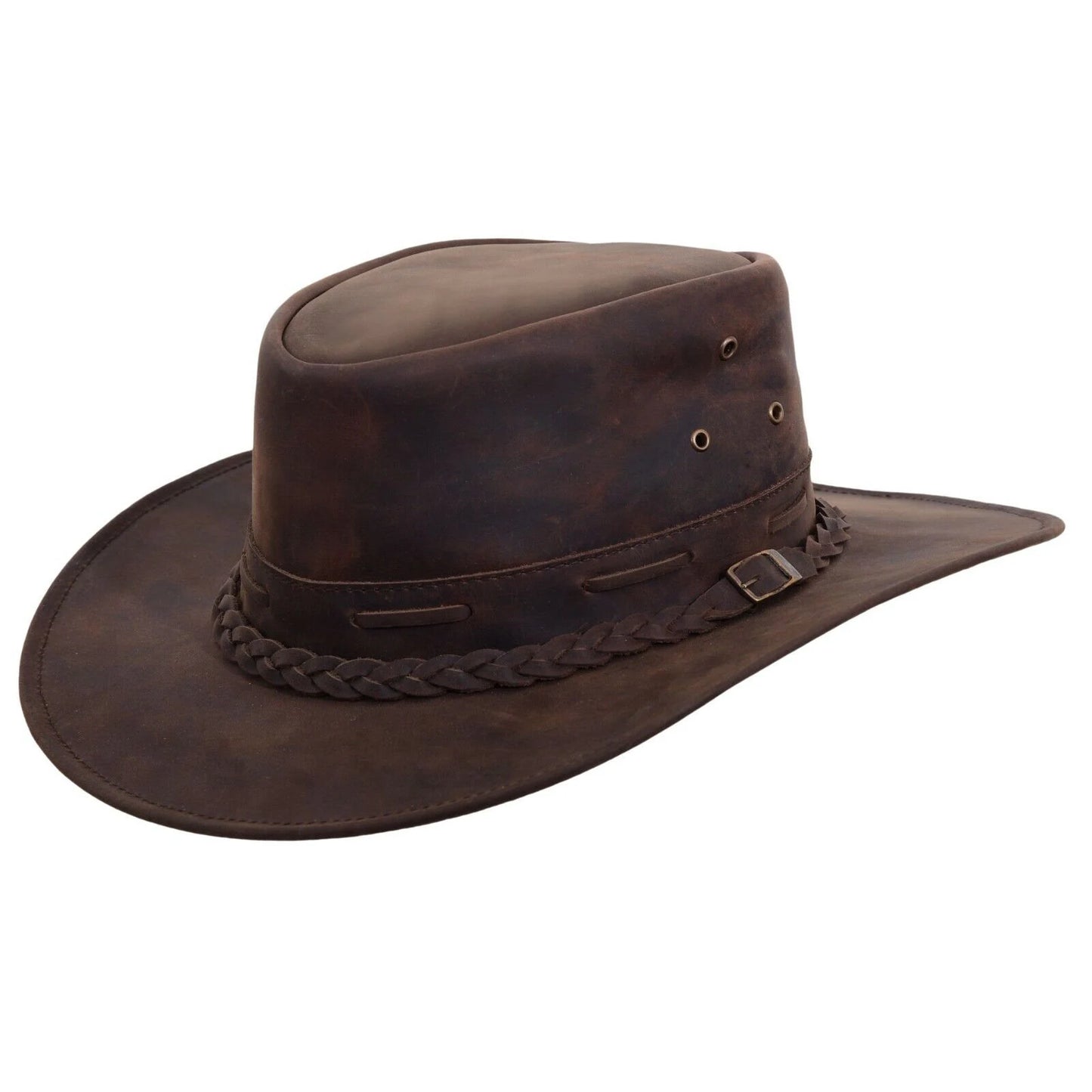 Braided Western Cowboy Hat for Men and Women - Stylish Rodeo Fashion, Wide Brim Cowgirl Hat with Unique Braid Detailing