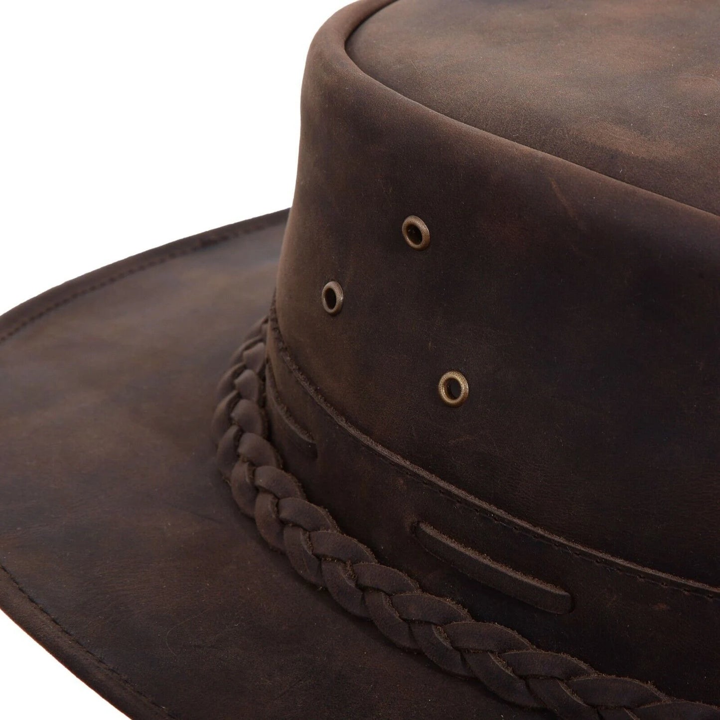 Braided Western Cowboy Hat for Men and Women - Stylish Rodeo Fashion, Wide Brim Cowgirl Hat with Unique Braid Detailing