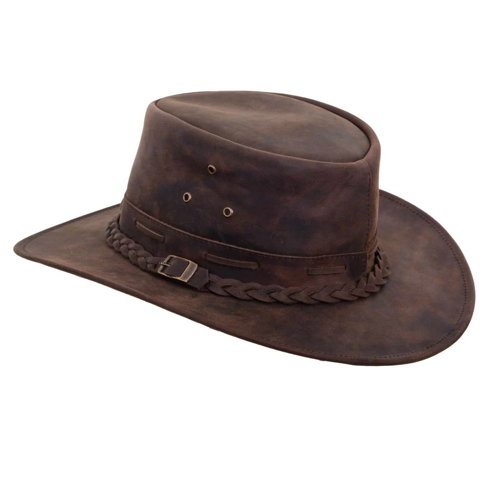 Braided Western Cowboy Hat for Men and Women - Stylish Rodeo Fashion, Wide Brim Cowgirl Hat with Unique Braid Detailing