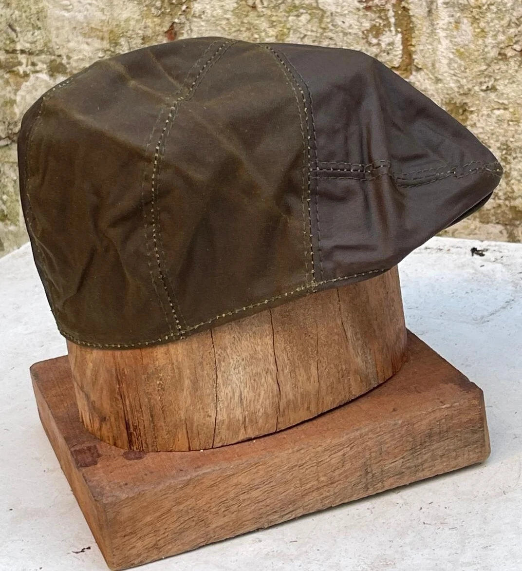 Real Genuine Leather Ivy Cap Distressed Leather Gatsby Newsboy Brown Flat Cap/ Hat