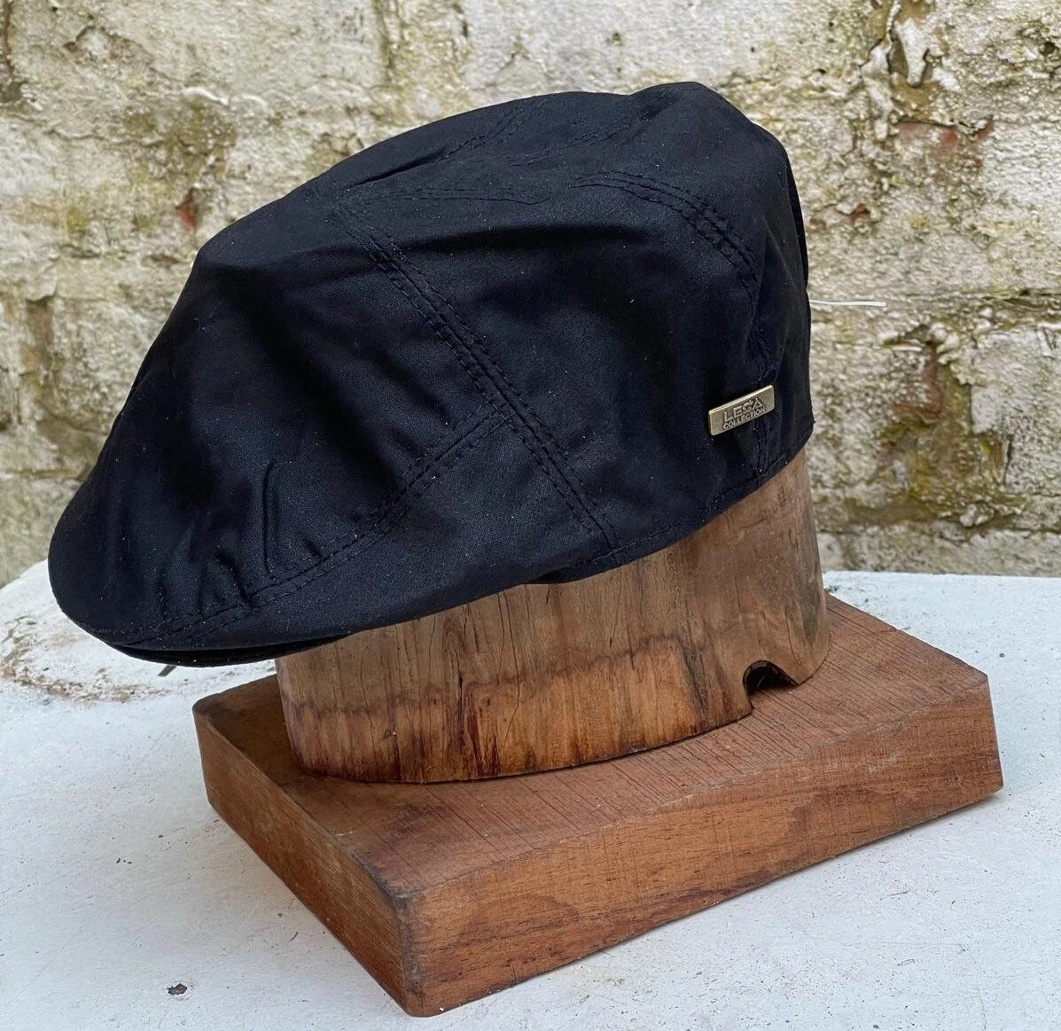 Men's flat cap cotton wax black man genuine peaky ivy newsboy cap