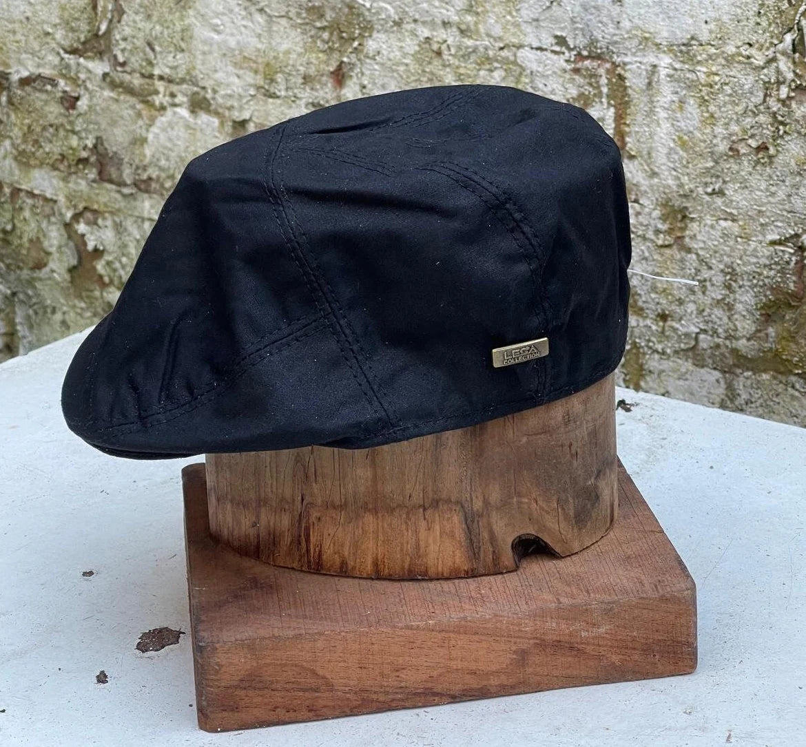 Men's flat cap cotton wax black man genuine peaky ivy newsboy cap